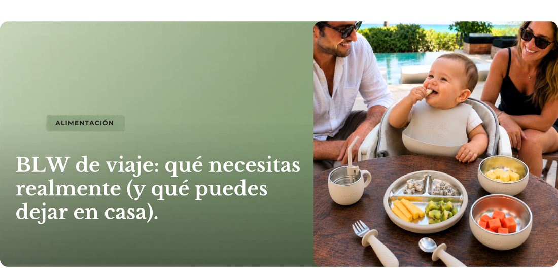 Guía simple que explica que necesitas para ir de viaje si sigues el método BLW