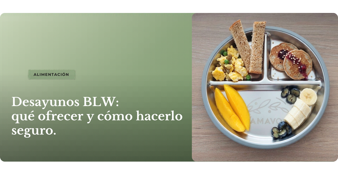 En este artículo: qué incluir en un desayuno BLW equilibrado, ideas fáciles para el día a día, cómo presentarlos de forma segura y qué evitar