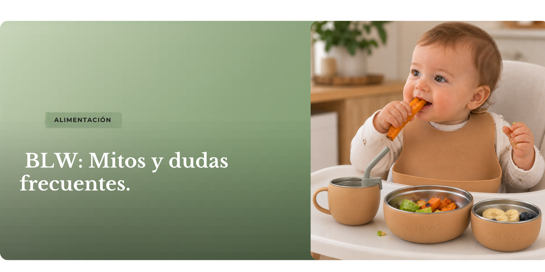 Bebé comiendo con las manos método BLW, mitos y dudas resueltas