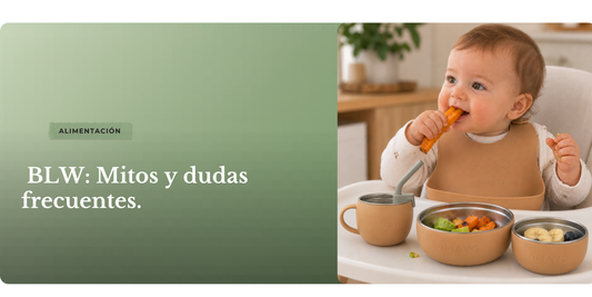 Bebé comiendo con las manos método BLW, mitos y dudas resueltas