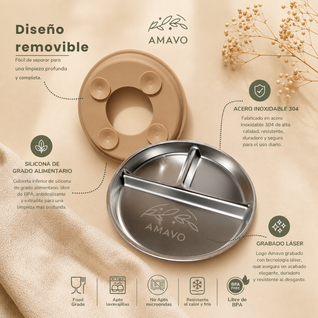 Diseño removible para una limpieza profunda y desinfección completa.