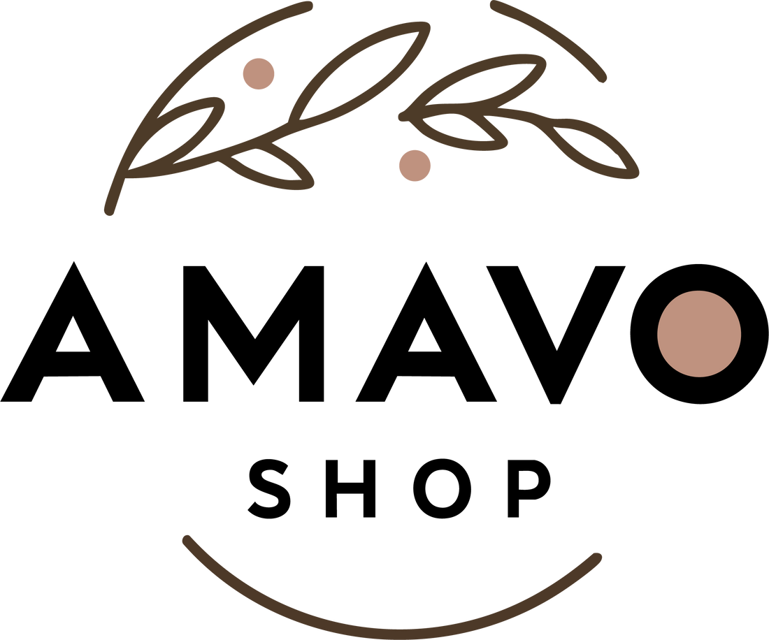 Logotipo de Amavo Shop, tienda de puericultura ecológica y sostenible para bebés